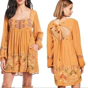 🫐 2 FOR $35!! Free People Rhiannon Embroidered Mini Dress